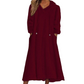 📢📢50%Rabatt!!!🎉✨Lässiges Plüsch-Kapuzen-Loungewear-Kleid für Damen