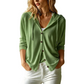 Weites Kapuzen-Cardigan mit Knopfleiste für Damen