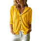 Weites Kapuzen-Cardigan mit Knopfleiste für Damen