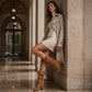 Lässige Kniestiefel für Damen mit seitlichem Reißverschluss