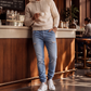 👖 50 % RABATT | Jeans-Look ohne steifen Bund – Herren Denim-Jogger mit elastischem Bund