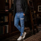 👖 50 % RABATT | Jeans-Look ohne steifen Bund – Herren Denim-Jogger mit elastischem Bund