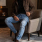 👖 50 % RABATT | Jeans-Look ohne steifen Bund – Herren Denim-Jogger mit elastischem Bund