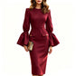 👗 50 % RABATT | Elegante Silhouette & raffinierte Ärmel – Damen Midi-Bleistiftkleid