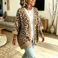 🎪 Neuheiten-Launch + 50% = doppelte Überraschung! Elegante Damen-Strickjacke mit Leopardenmuster