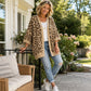 🎪 Neuheiten-Launch + 50% = doppelte Überraschung! Elegante Damen-Strickjacke mit Leopardenmuster