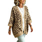 🎪 Neuheiten-Launch + 50% = doppelte Überraschung! Elegante Damen-Strickjacke mit Leopardenmuster