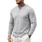 Herren-Freizeit-Henley-Langarmshirt