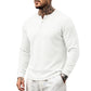 Herren-Freizeit-Henley-Langarmshirt