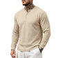 Herren-Freizeit-Henley-Langarmshirt