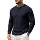 Herren-Freizeit-Henley-Langarmshirt