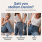 Dehnbare High-Waist-Barrel-Jeans für Damen