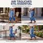 Dehnbare High-Waist-Barrel-Jeans für Damen