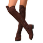 Hohe Schnür-Overknee-Stiefel für Damen