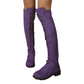 Hohe Schnür-Overknee-Stiefel für Damen