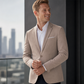 📢📢50% Rabatt!!! 🎉✨ Herren Slim Fit Blazer mit Knopfleiste & Revers