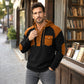 Legere Kapuzen-Sweatshirt aus Waffelstrick für Herren