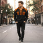 Legere Kapuzen-Sweatshirt aus Waffelstrick für Herren