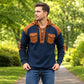 Legere Kapuzen-Sweatshirt aus Waffelstrick für Herren