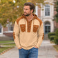 Legere Kapuzen-Sweatshirt aus Waffelstrick für Herren