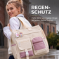 Großvolumige Canvas-Tragetasche mit mehreren Taschen