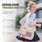 Großvolumige Canvas-Tragetasche mit mehreren Taschen