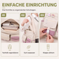 Großvolumige Canvas-Tragetasche mit mehreren Taschen