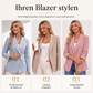 Zweireihiger Freizeitblazer für Damen