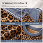 Legere Damen-Sweatshirt mit Rundhalsausschnitt und Leopardenmuster