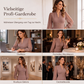 👗🔥 Jetzt im Trend – Elegantes figurbetontes Damenkleid mit V-Ausschnitt und Bischofsärmeln