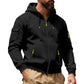 📢🎉50%Rabatt!!!🛍️✨Herren-Cargo-Jacke mit durchgehendem Reißverschluss und Kapuze