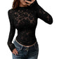 Elegante Langarm-Spitzenshirts für Damen
