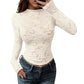 Elegante Langarm-Spitzenshirts für Damen