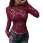 Elegante Langarm-Spitzenshirts für Damen