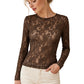 Elegante Langarm-Spitzenshirts für Damen