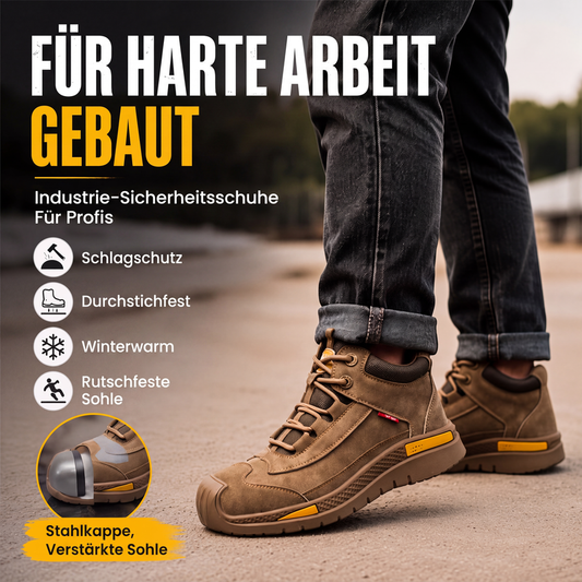 Sicherheitsschuhe für Herren mit Stahlkappe, sturzsicher