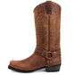 Westliche Cowboystiefel mit quadratischer Kappe für Herren