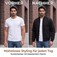 Klassische Bomberjacke für Herren mit Reißverschluss vorne