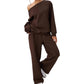 🔥 50% RABATT! ✨ 2-teiliges Damen-Set – Sweatshirt & Jogginghose, bequem & lässig für Alltag, Sport & Freizeit
