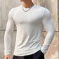 ⌛ Fast ausverkauft – Jetzt sichern💥 Einfarbiges Langarm-Basic-Pullover für Herren