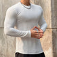 ⌛ Fast ausverkauft – Jetzt sichern💥 Einfarbiges Langarm-Basic-Pullover für Herren