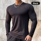 ⌛ Fast ausverkauft – Jetzt sichern💥 Einfarbiges Langarm-Basic-Pullover für Herren