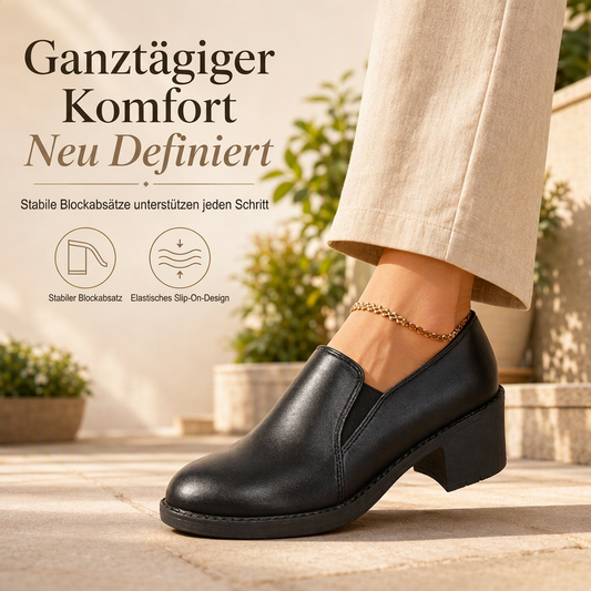 💥 Halber Preis🎯 Retro-Slip-On-Pumps mit Blockabsatz – bequem & vielseitig