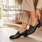 💥 Halber Preis🎯 Retro-Slip-On-Pumps mit Blockabsatz – bequem & vielseitig