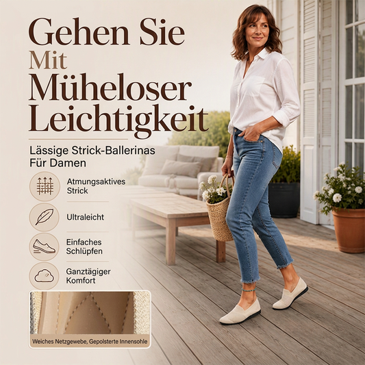 📢📢50%Rabatt!!!🎉✨Atmungsaktive gestrickte Flache Schuhe für Damen