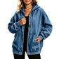 🔥 50% Rabatt | Lässiger Denim-Look mit mehr Layering-Freiheit – Damen Kapuzenjacke