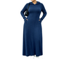 👗 50% Rabatt | Optisch längere Silhouette & gemütlicher Komfort – Rippstrick-Kapuzenkleid