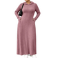👗 50% Rabatt | Optisch längere Silhouette & gemütlicher Komfort – Rippstrick-Kapuzenkleid