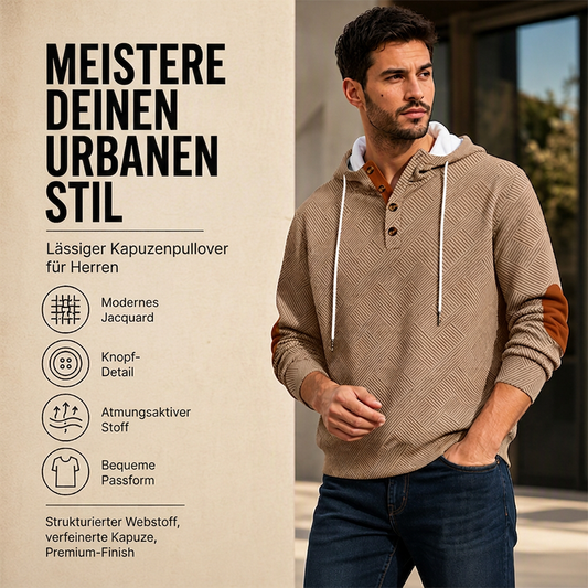 📢📢50%Rabatt!!!🎉✨Herren Freizeit-Jacquard-Kapuzenpullover