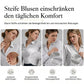 📢📢50% Rabatt!!! 🎉✨ Elegante Samtbluse mit langen Ärmeln für Damen